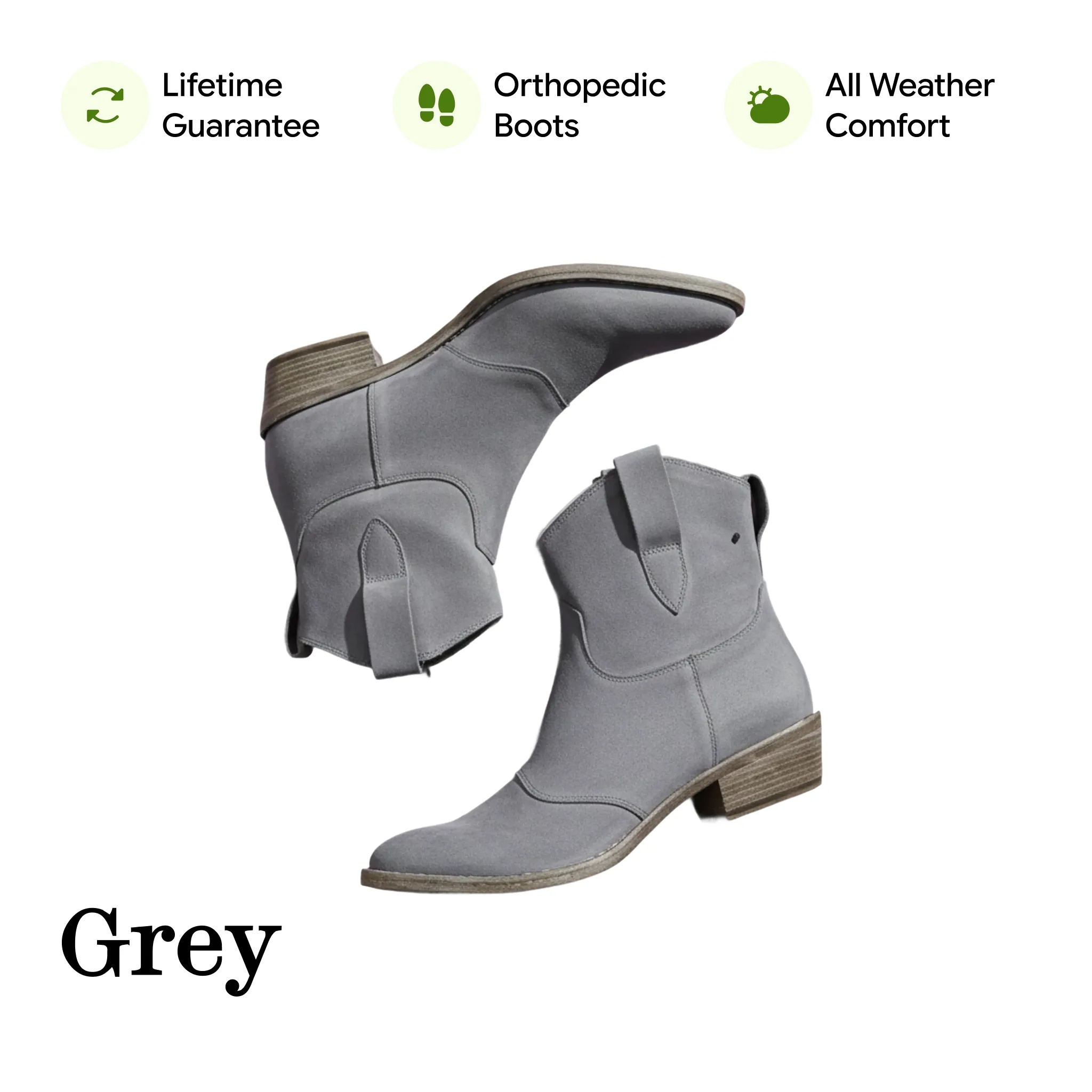 Walkstk Women's Orthopedic Cozy Colorful Arch Support Ankle Charlotte Boots