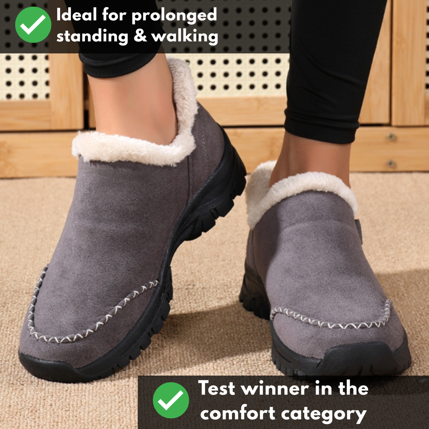 Ergonomic & Supportive Winter Hands-Free Slip-In Shoes - CozyStep