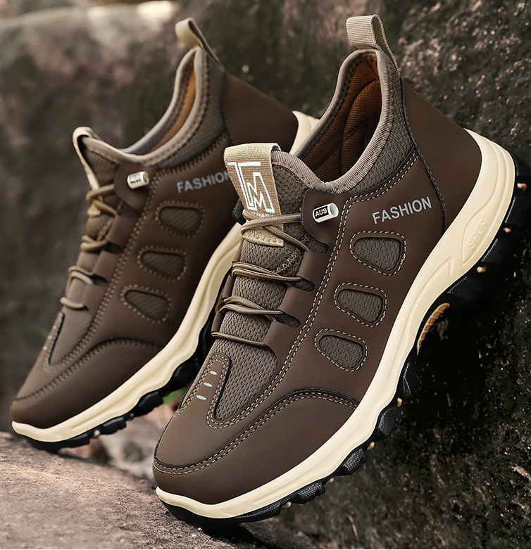 Men's Orthopedic Slip-On Walking Sneakers，Arch Support & Breathable and Light & Non-Slip Shoes