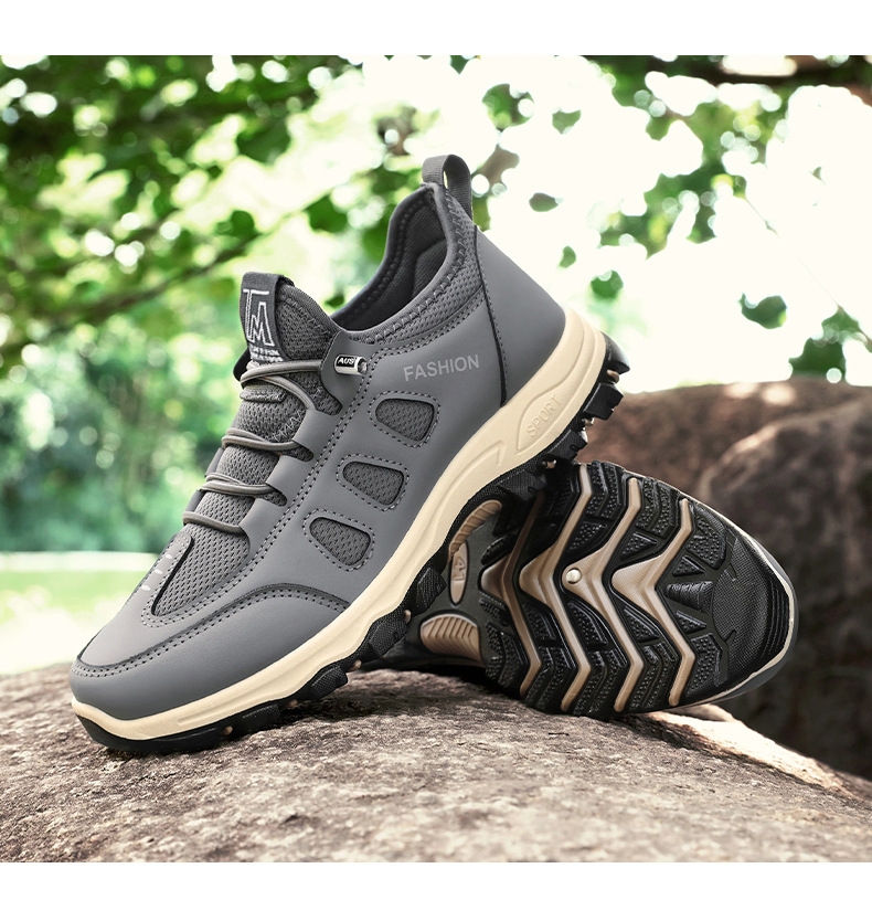 Men's Orthopedic Slip-On Walking Sneakers，Arch Support & Breathable and Light & Non-Slip Shoes