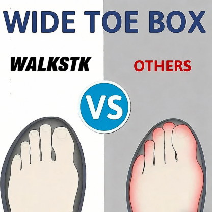 Women's Orthopedic Casual Leather Boots - Wide Toe, Arch Support, Waterproof, Pressure Relief for Everyday & Travel