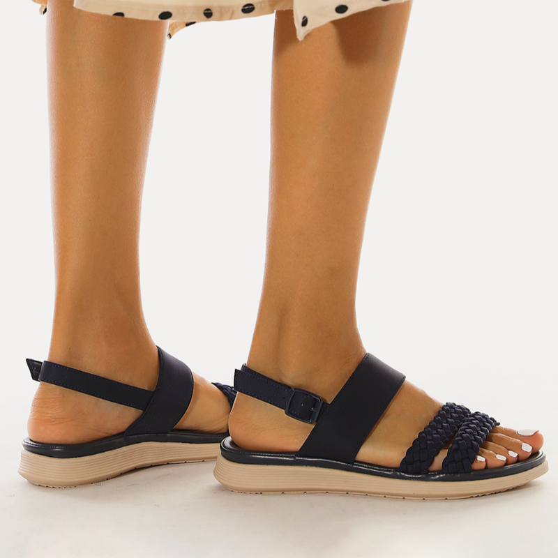 Retro Double Woven Breathable and Comfy & Casual Sandals