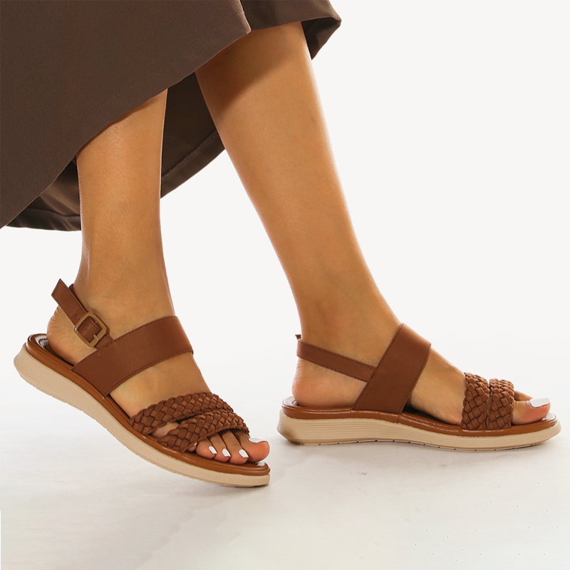 Retro Double Woven Breathable and Comfy & Casual Sandals
