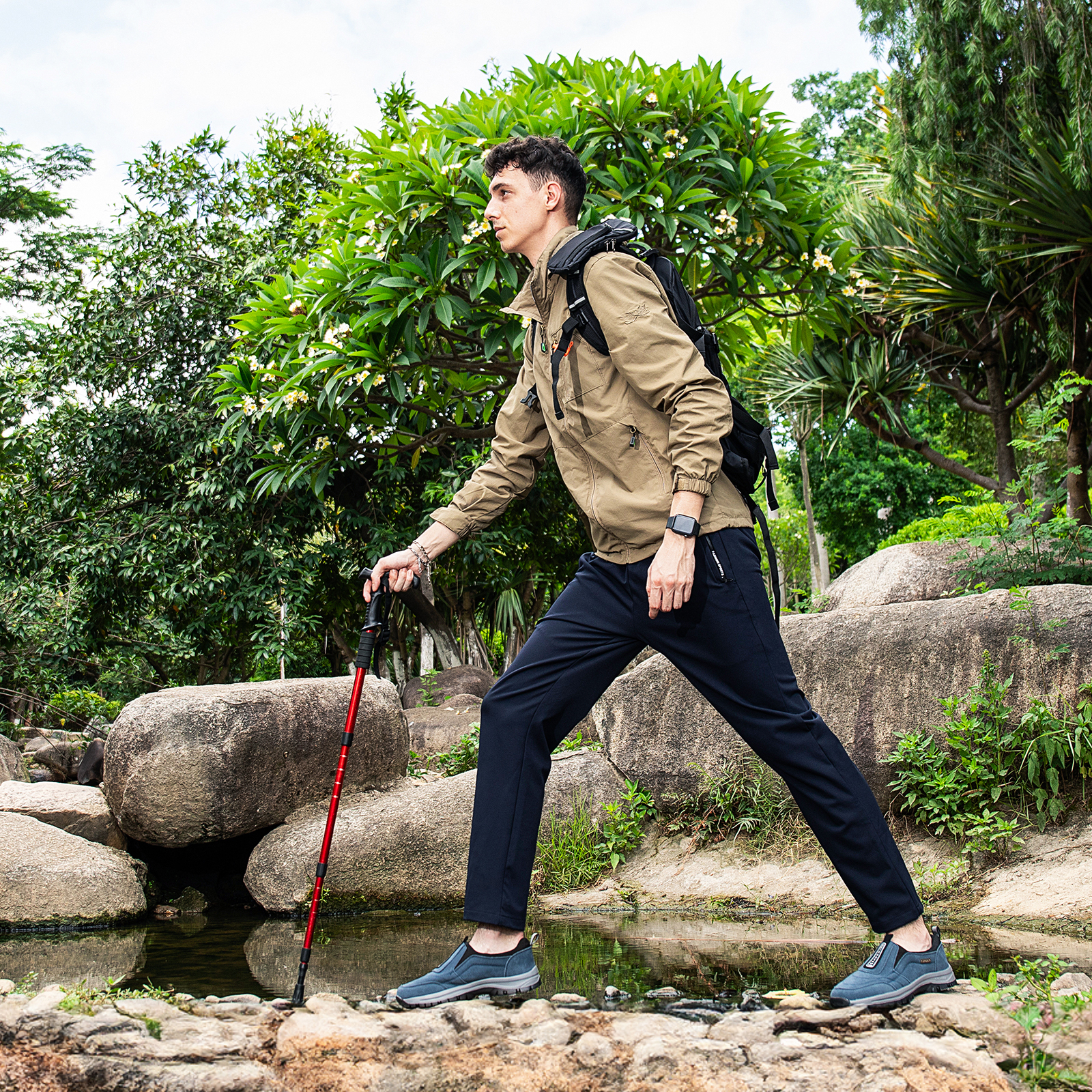 2025 Men's Lightweight Extra Wide Width Orthopedic Hands-Free Foot Pain Relief Slip-on Shoes