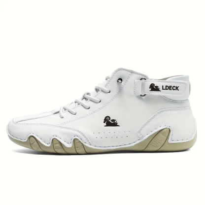 Waterproof Boots Comfortable For Winter，Unisex Italian Handmade Suede Velcro High Boots