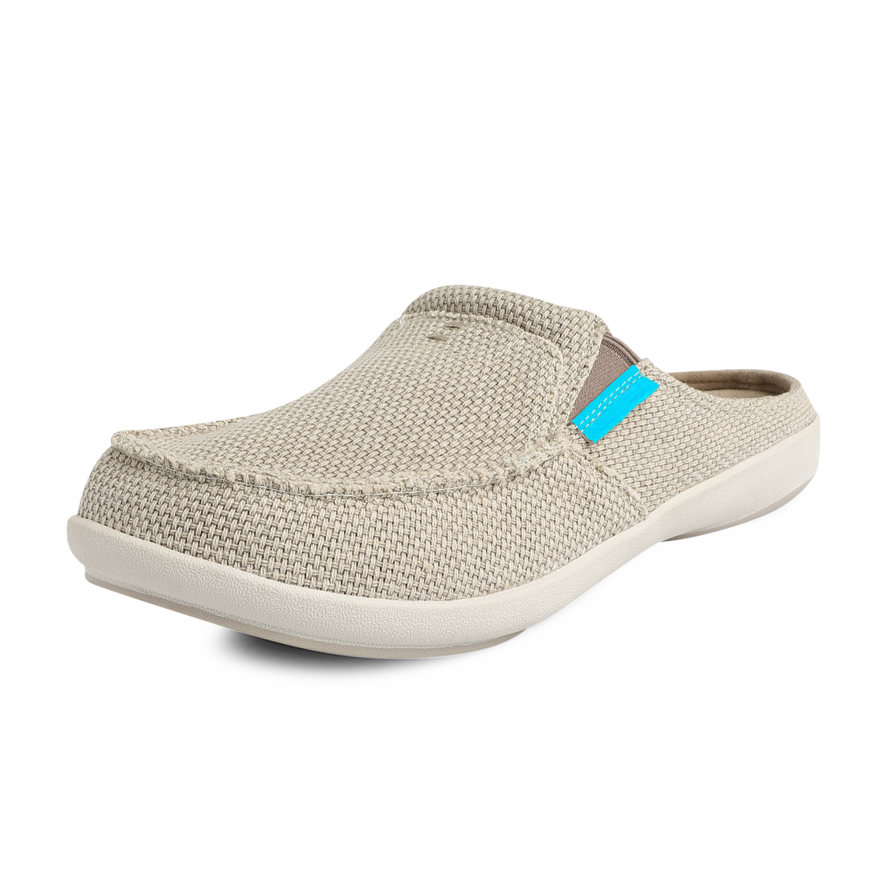 Men's Canvas Arch Support Slippers with Anti-Skid Rubber Sole