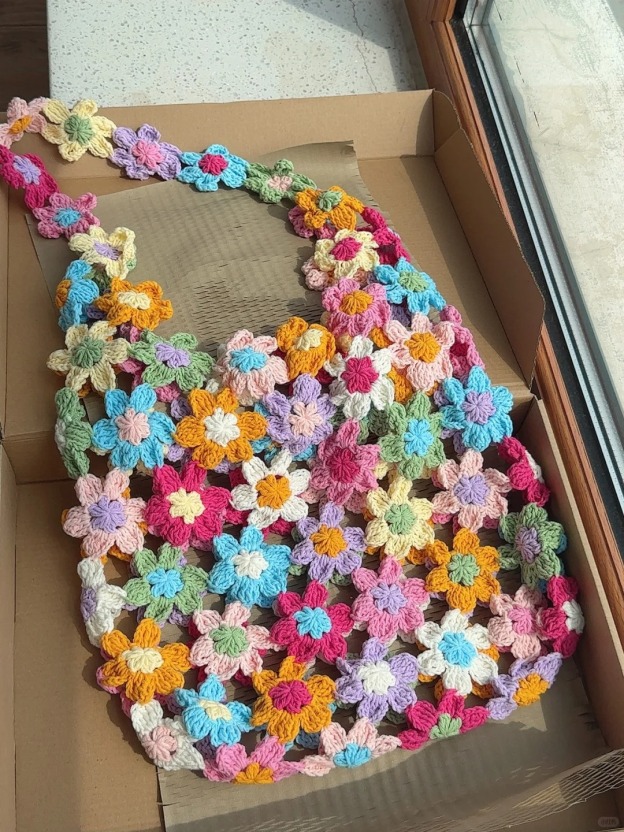 Flowers Crochet Bag, Tote Bag, Crocheting Pattern, Gift for Family, Girlfriend, Best Friend
