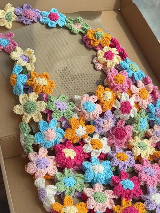 Flowers Crochet Bag, Tote Bag, Crocheting Pattern, Gift for Family, Girlfriend, Best Friend