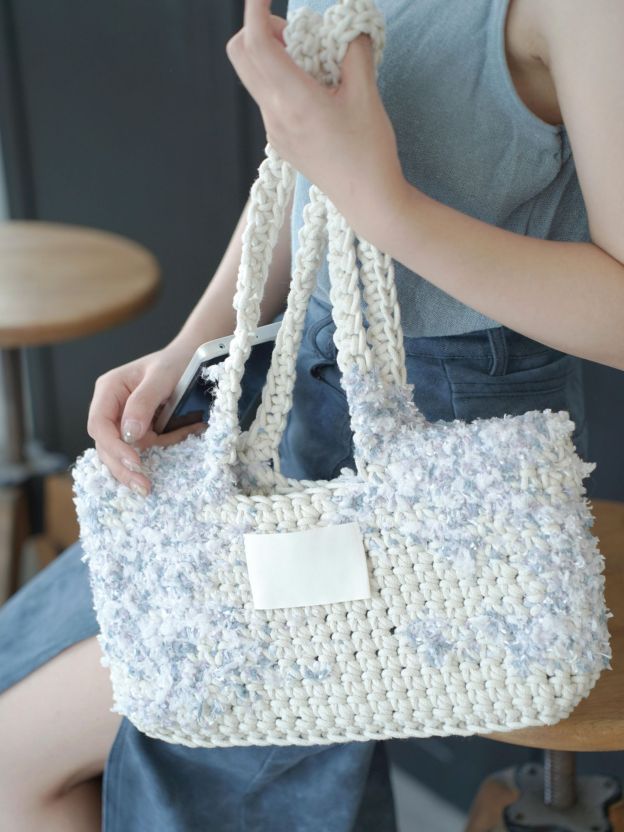 Hand-mixed thread climbing wall series bag DIY material package One shoulder crocheted handmade gift Girlfriend Girlfriend Original-HOOKSTH
