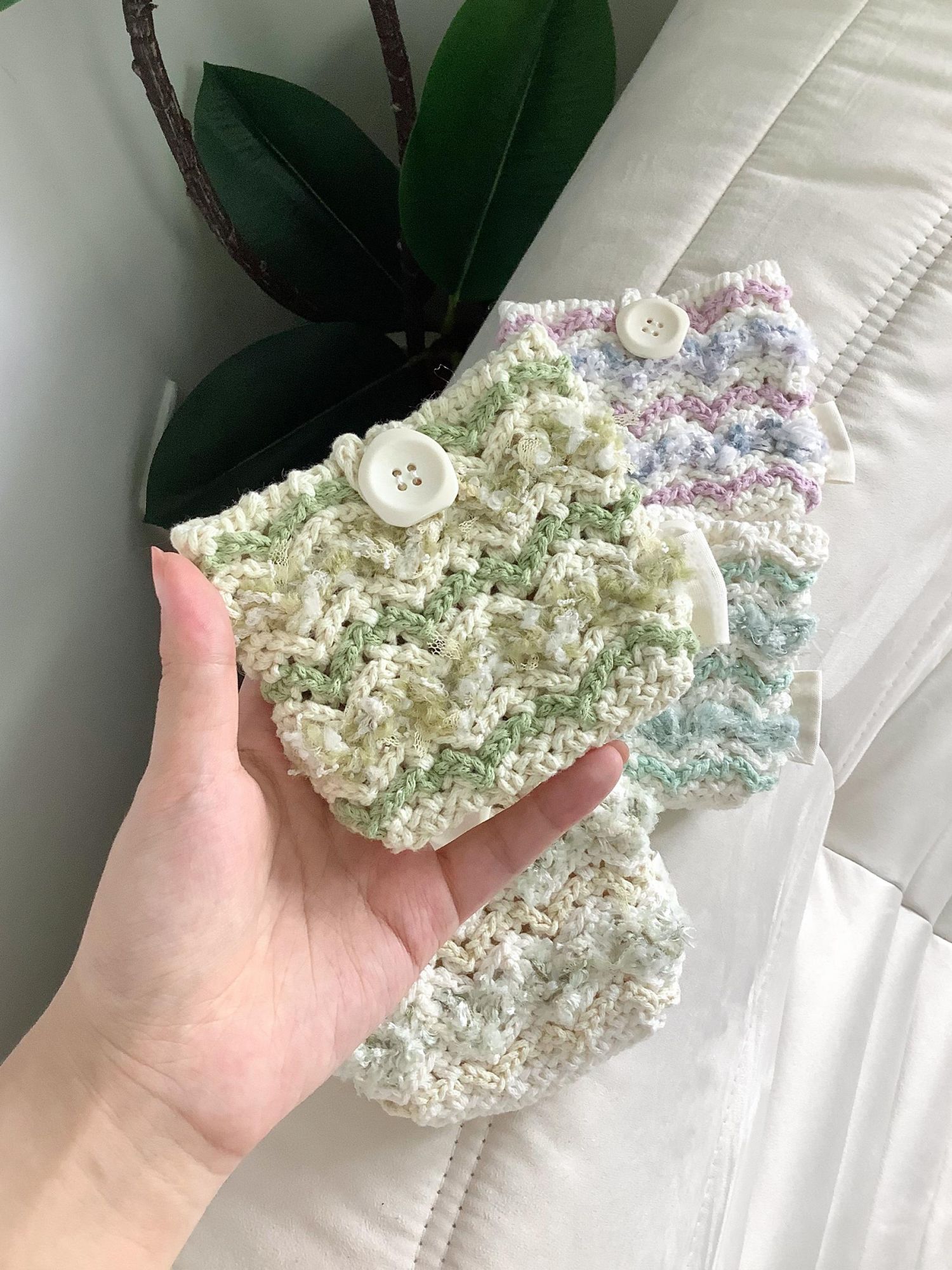 Hand mixed thread Bobo Bag DIY Material Bag Woven Handmade Bag Crocheted Original Contrast Color One Shoulder Crossbody-HOOKSTH