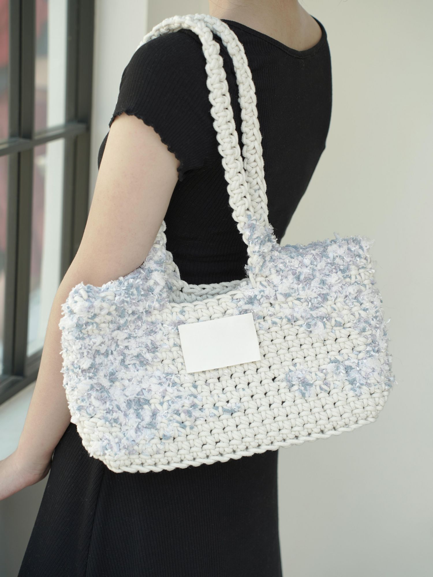 Hand-mixed thread climbing wall series bag DIY material package One shoulder crocheted handmade gift Girlfriend Girlfriend Original-HOOKSTH