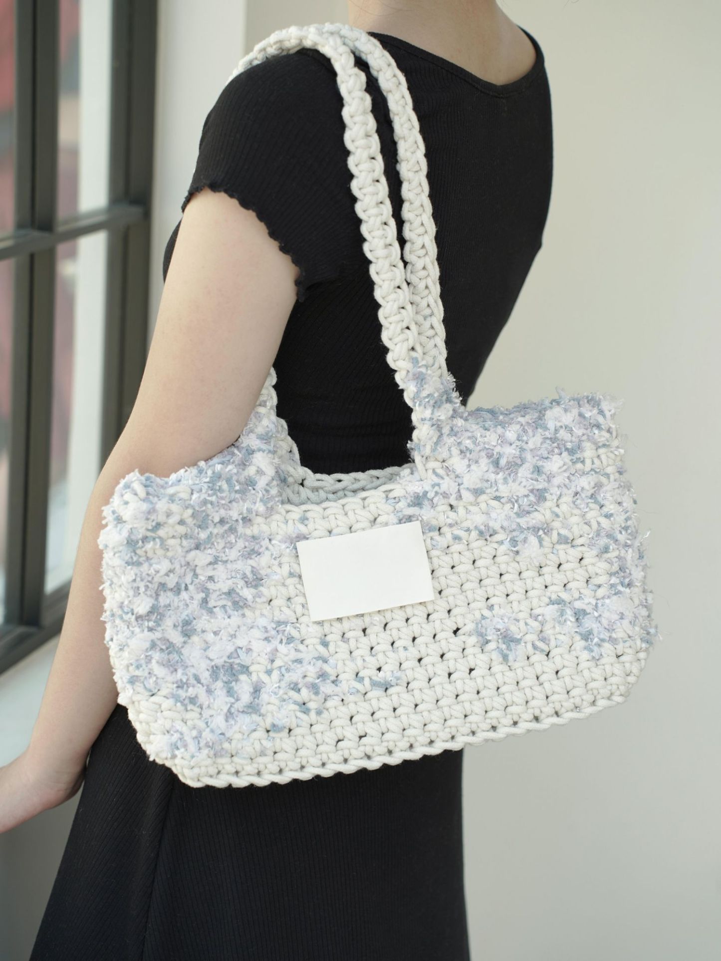 Hand-mixed thread climbing wall series bag DIY material package One shoulder crocheted handmade gift Girlfriend Girlfriend Original-HOOKSTH