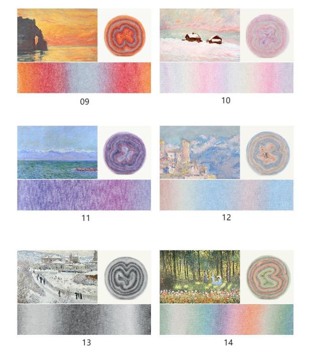 Impression sunrise wool cotton yarn hand-woven gift crochet rod hat scarf sweater handmade gift diy clothes bag-HOOKSTH