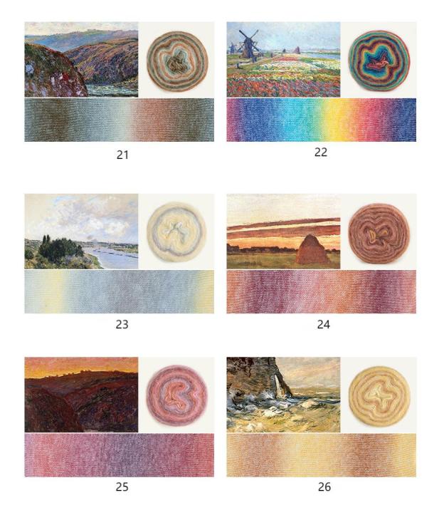 Impression sunrise wool cotton yarn hand-woven gift crochet rod hat scarf sweater handmade gift diy clothes bag-HOOKSTH