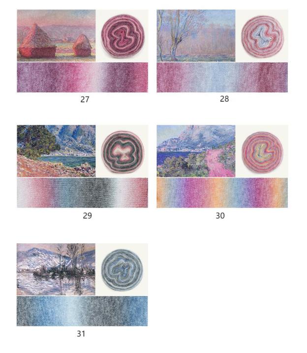 Impression sunrise wool cotton yarn hand-woven gift crochet rod hat scarf sweater handmade gift diy clothes bag-HOOKSTH