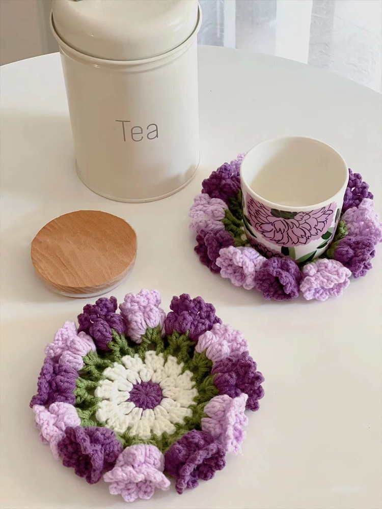 The Secret of Lily of the Valley | Handmade Crochet Coaster