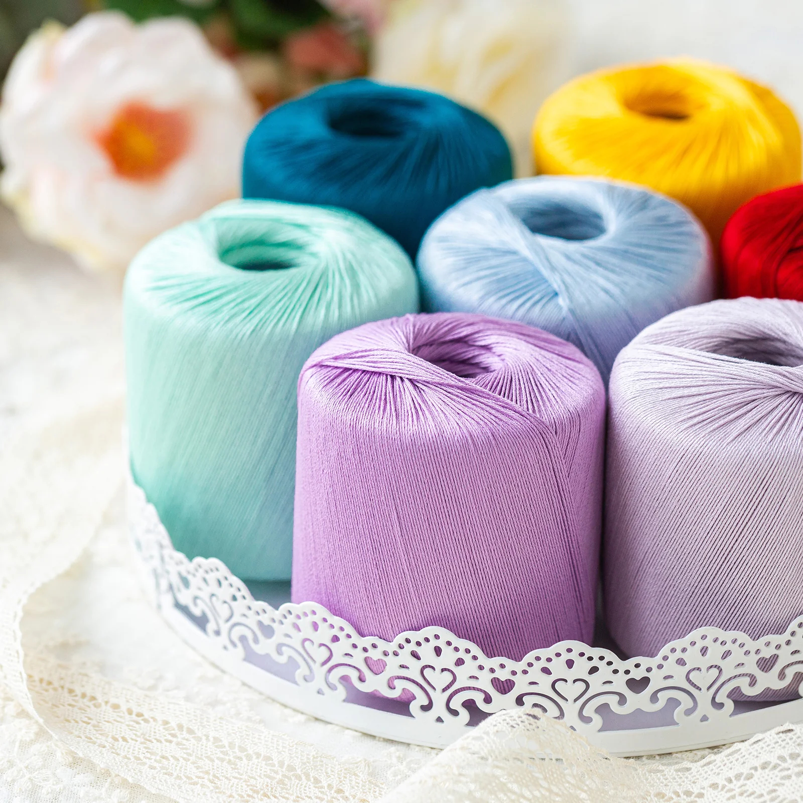 5# Lace Yarn hand knitting yarn 40g hand-woven gift crochet rod hat scarf sweater handmade gift diy clothes bag