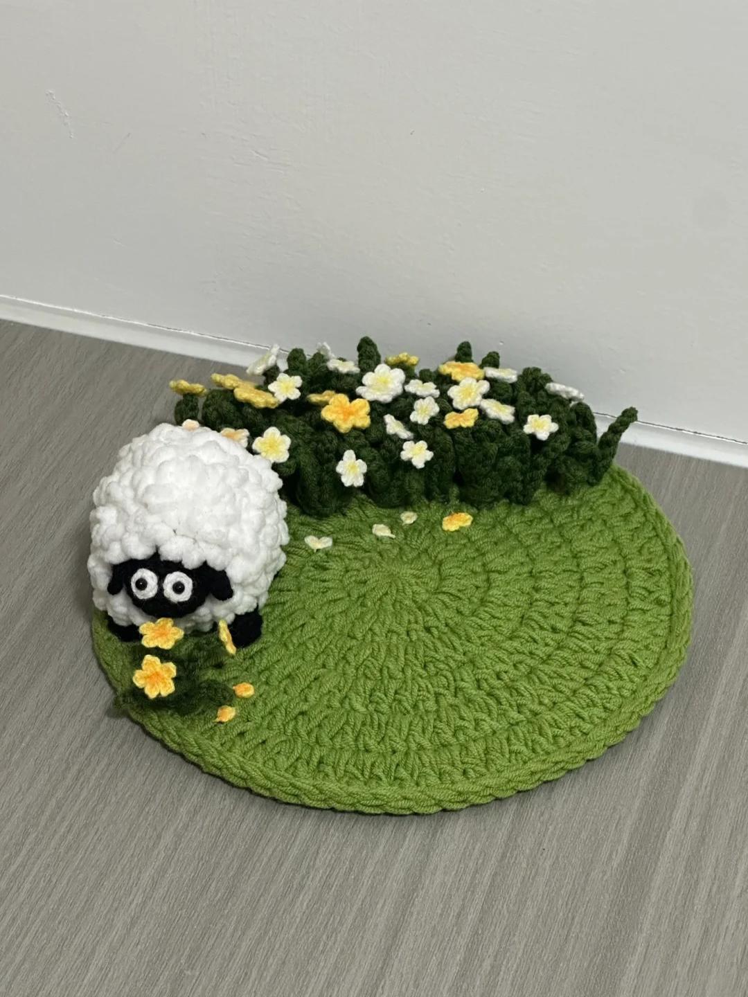 Shaun the Sheep | Handmade Crochet Coaster