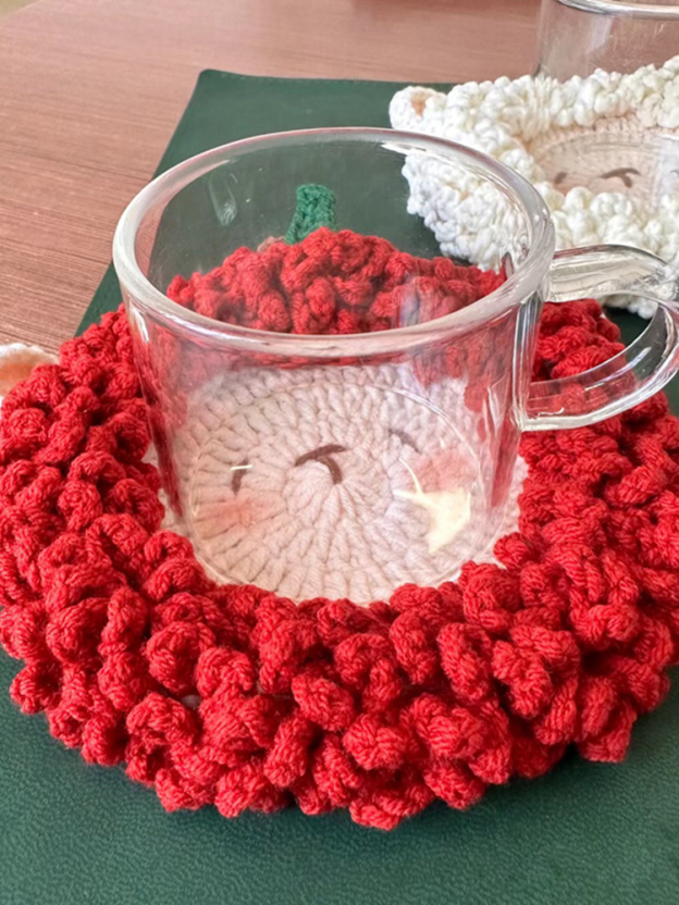Meet Bob the Sheep | Handmade Crochet Coaster