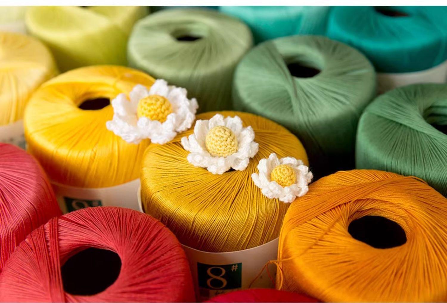 8# Lace Yarn hand knitting yarn 30g hand-woven gift crochet rod hat scarf sweater handmade gift diy clothes bag