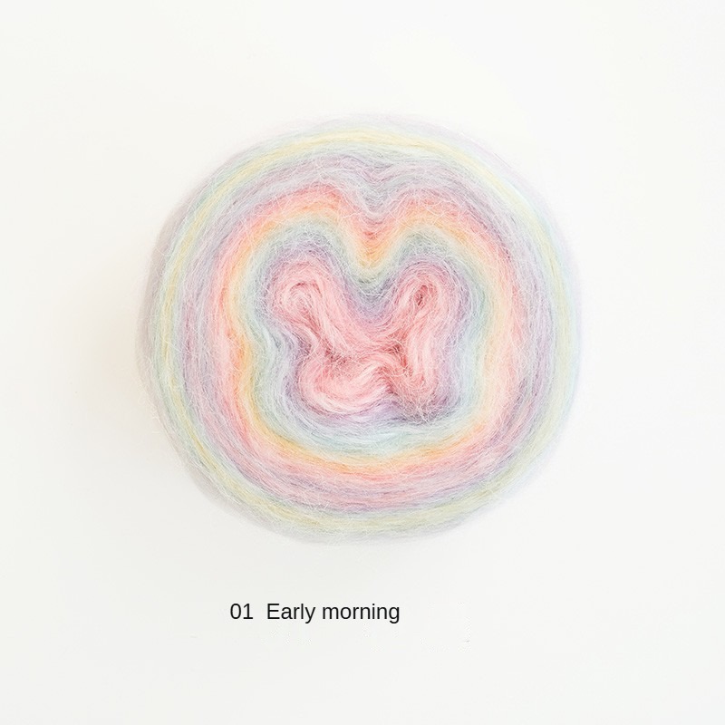 Su Su sister home impression sunrise according to package (box) wholesale wool ball hand-knitting DIY crochet stick