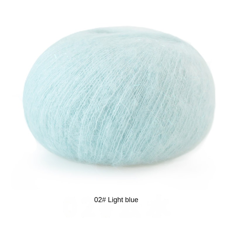 Su Su sister home phantom bright silk mohair according to the box wholesale wool ball hand-woven DIY crochet rod