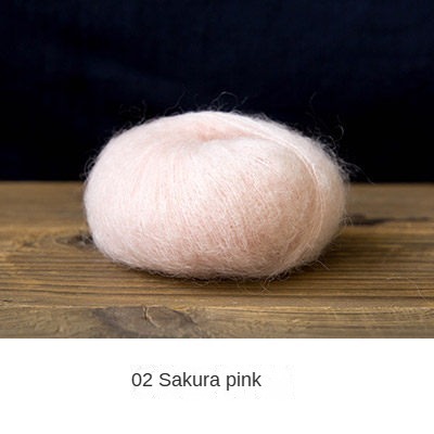 South African Mohair wool yarn hand-woven gift crochet rod hat scarf sweater handmade gift diy clothes bag-HOOKSTH