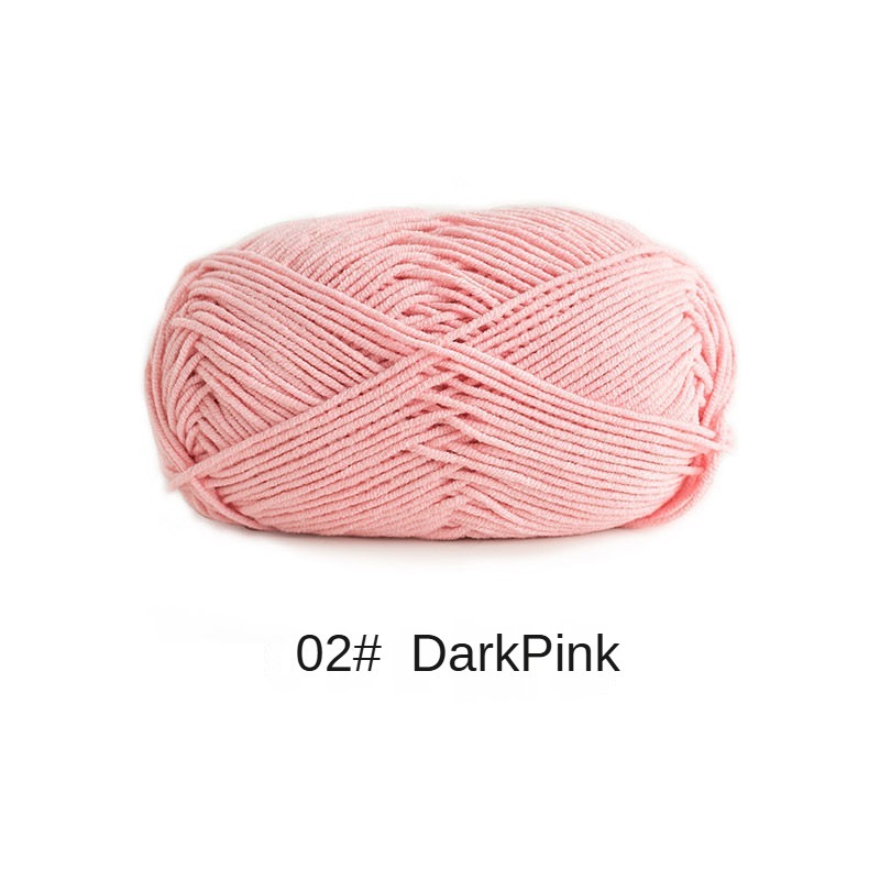 4-ply combed Cotton &  Acrylic hand knitting yarn 50g hand-woven gift crochet rod hat scarf sweater handmade gift-HOOKSTH
