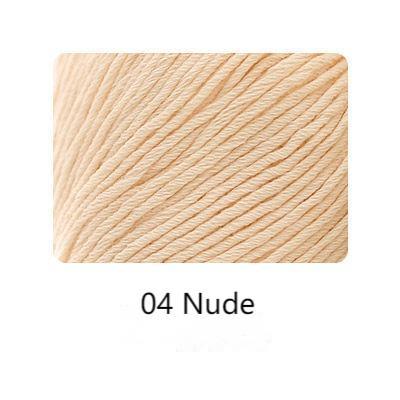 Organic cotton yarn hand knitting yarn 50g hand-woven gift crochet rod hat scarf sweater handmade gift diy clothes bag-HOOKSTH