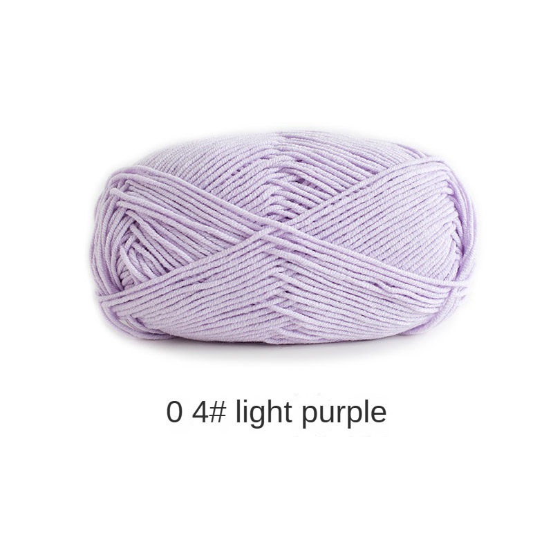 Su Su sister home wool 4 strands milk combed cotton wool ball hand-knitted a package of 10 ball crochet rod