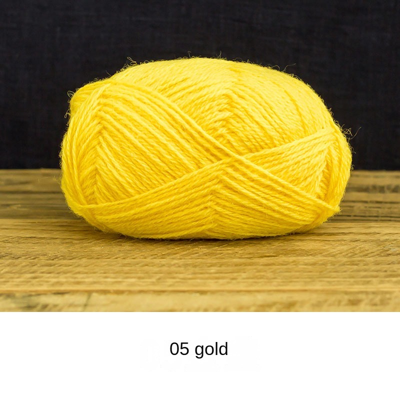 Delan wool yarn hand-woven gift crochet rod hat scarf sweater handmade gift diy clothes bag-HOOKSTH