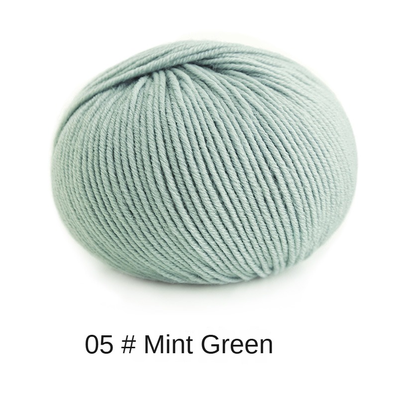 Su Su Sister home Morandi 6# Australian Merino wool thread hand-woven clothes hat scarf wool ball