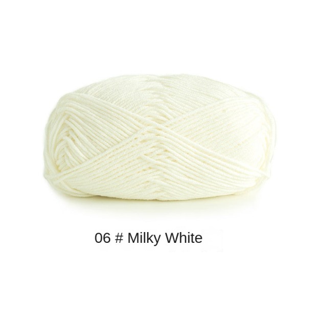 4-ply combed Cotton &  Acrylic hand knitting yarn 50g hand-woven gift crochet rod hat scarf sweater handmade gift-HOOKSTH