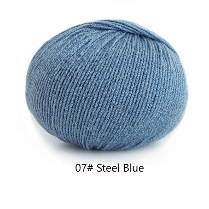 Morandi 4# Australian Merino wool yarn hand-woven gift crochet rod hat scarf sweater handmade gift diy clothes bag-HOOKSTH