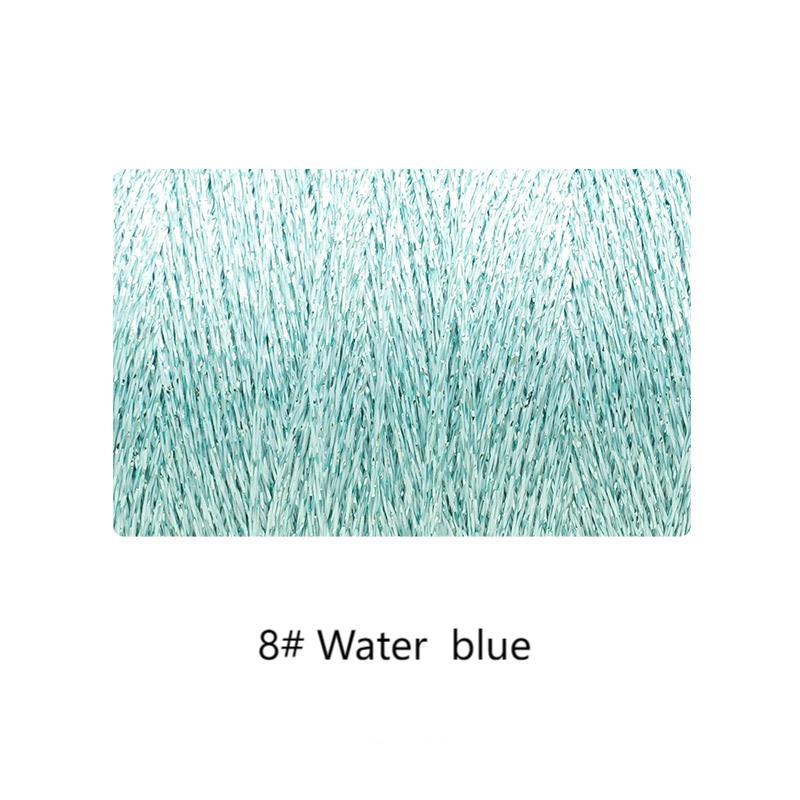 Gold yarn hand-woven gift crochet rod hat scarf sweater handmade gift diy clothes bag-HOOKSTH