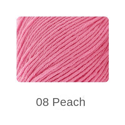 Organic cotton yarn hand knitting yarn 50g hand-woven gift crochet rod hat scarf sweater handmade gift diy clothes bag-HOOKSTH