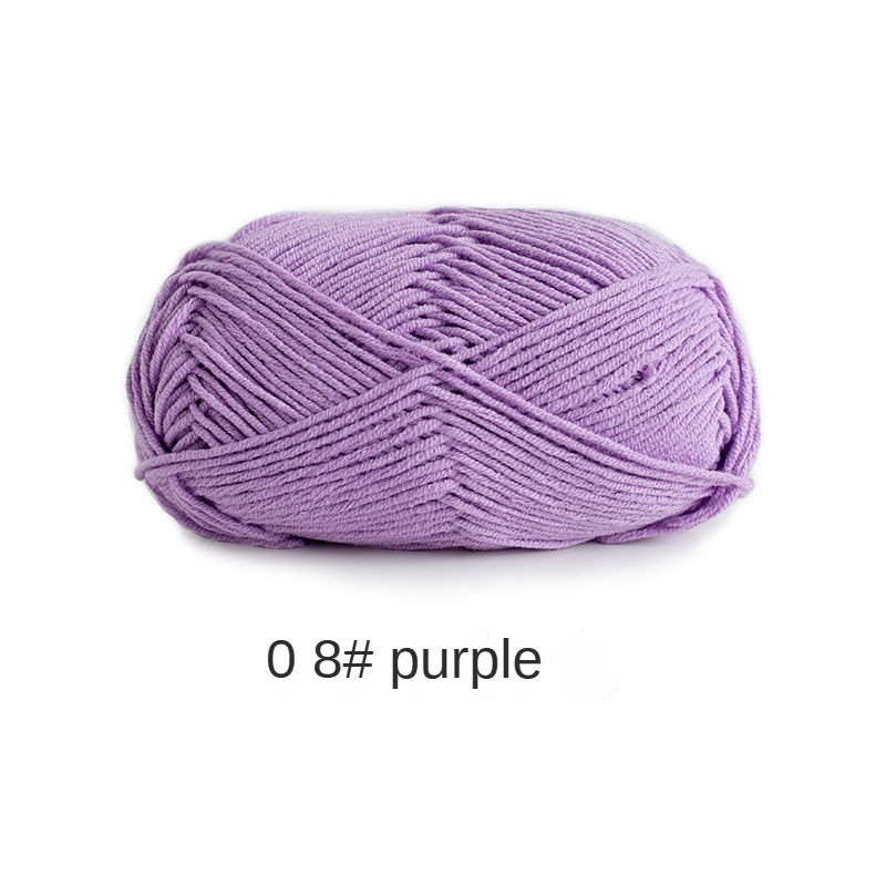 Su Su sister home wool 4 strands milk combed cotton wool ball hand-knitted a package of 10 ball crochet rod