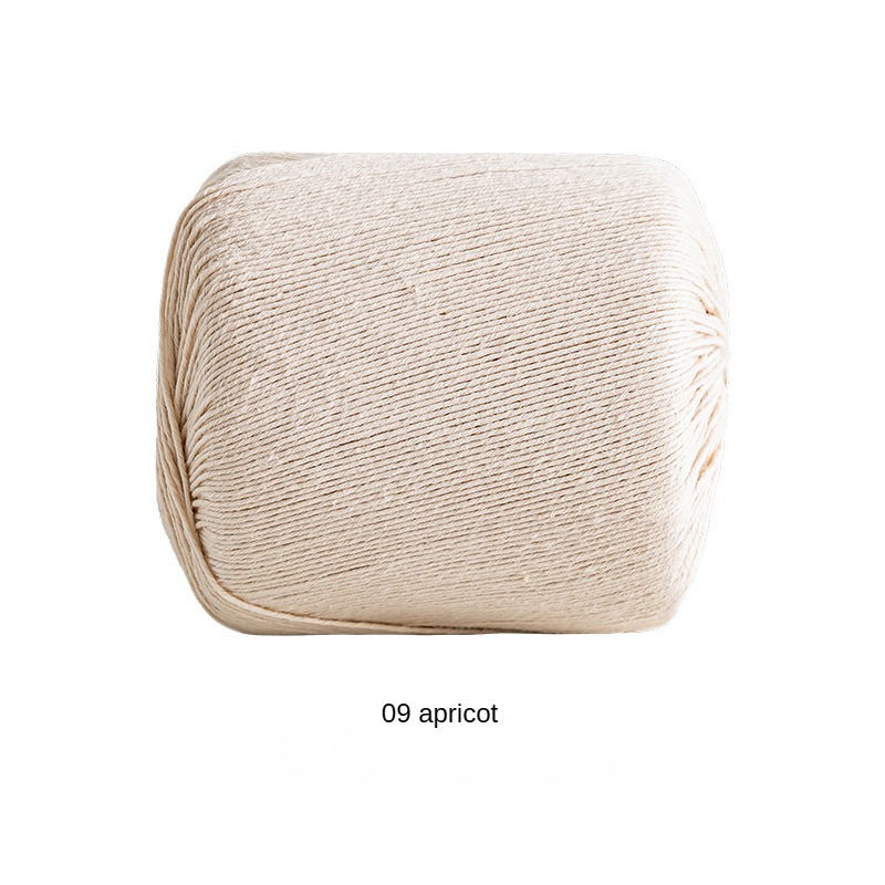 Morandi linen lace yarn hand-woven gift crochet rod hat scarf sweater handmade gift diy clothes bag-HOOKSTH