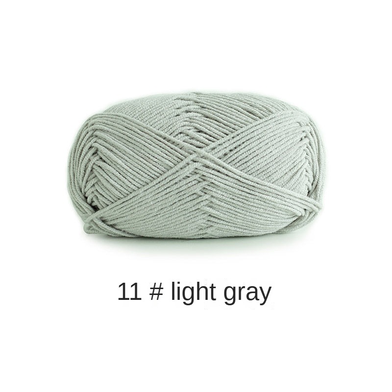 Su Su sister home wool 4 strands milk combed cotton wool ball hand-knitted a package of 10 ball crochet rod