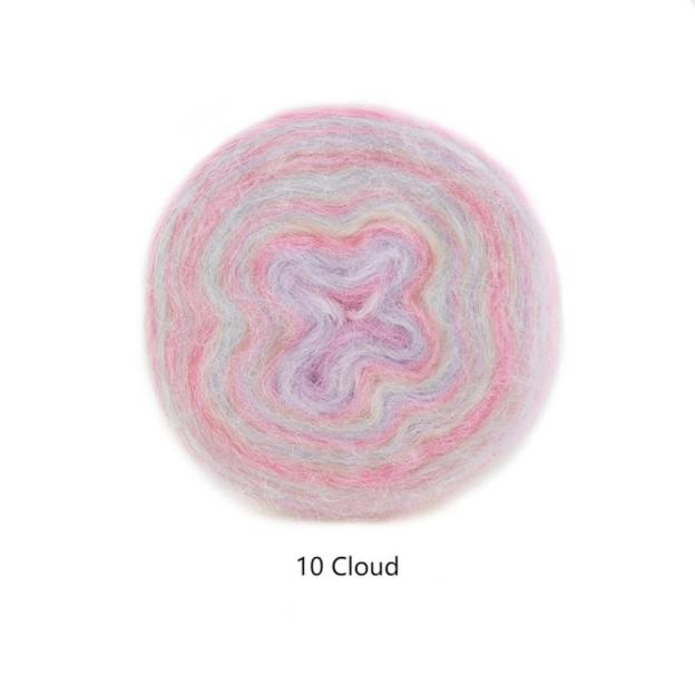 Impression sunrise wool cotton yarn hand-woven gift crochet rod hat scarf sweater handmade gift diy clothes bag-HOOKSTH