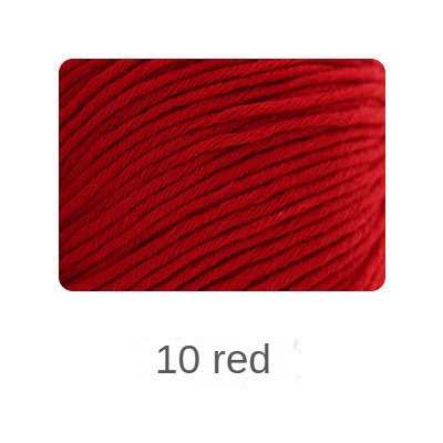 Organic cotton yarn hand knitting yarn 50g hand-woven gift crochet rod hat scarf sweater handmade gift diy clothes bag-HOOKSTH