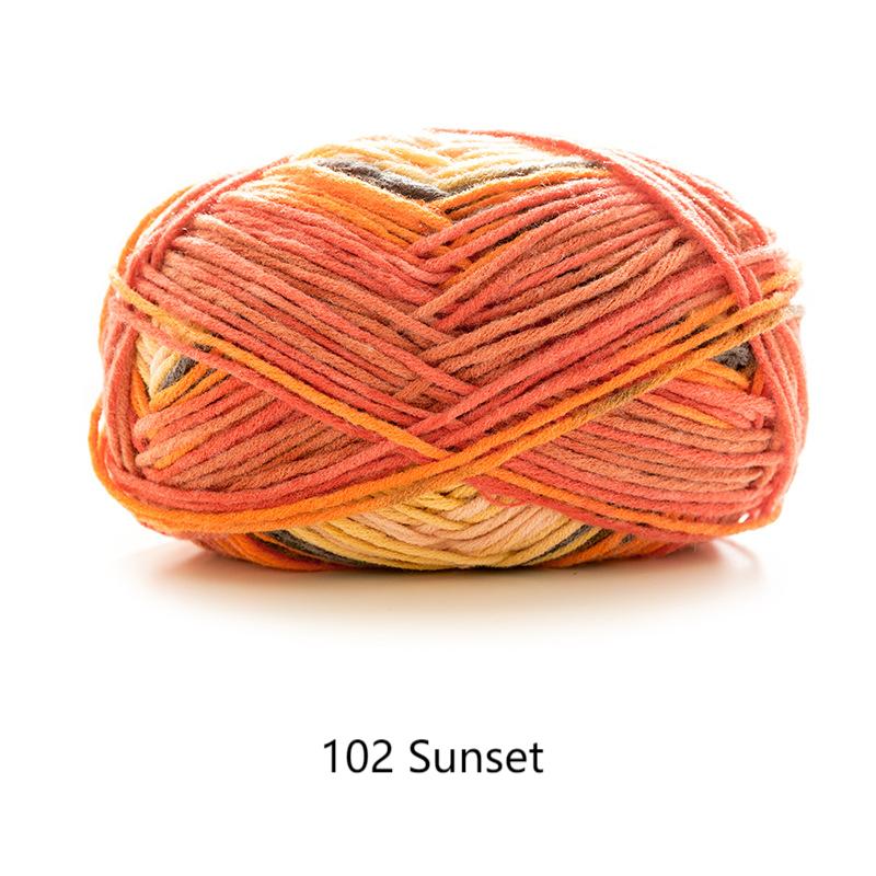 Hand knitting dying yarn hand-woven gift crochet rod hat scarf sweater handmade gift diy clothes bag-HOOKSTH