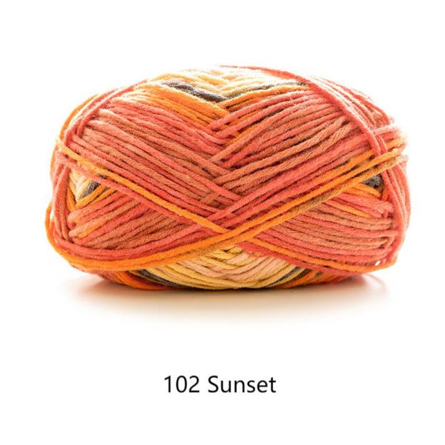 Hand knitting dying yarn hand-woven gift crochet rod hat scarf sweater handmade gift diy clothes bag-HOOKSTH