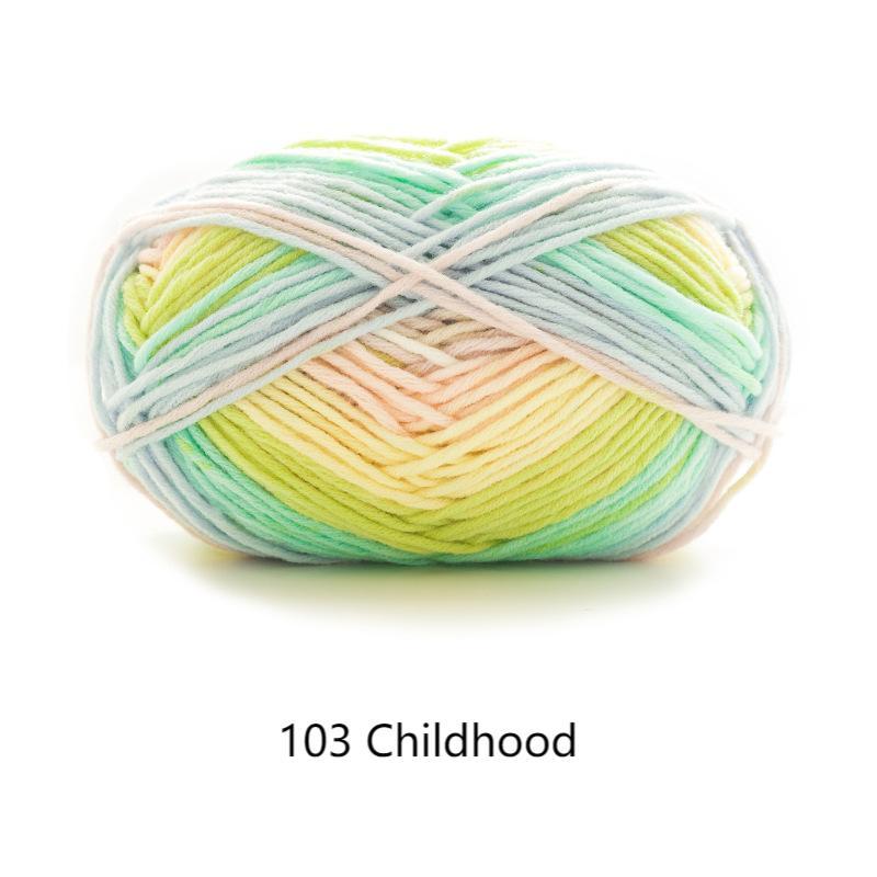 Hand knitting dying yarn hand-woven gift crochet rod hat scarf sweater handmade gift diy clothes bag-HOOKSTH