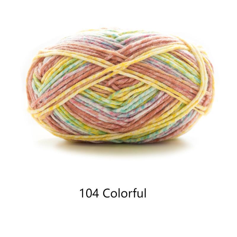 Hand knitting dying yarn hand-woven gift crochet rod hat scarf sweater handmade gift diy clothes bag-HOOKSTH