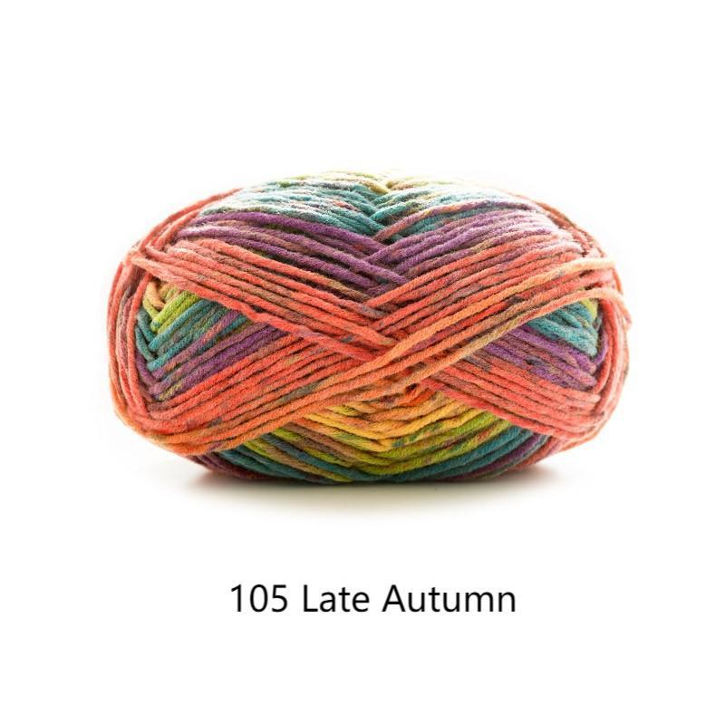 Hand knitting dying yarn hand-woven gift crochet rod hat scarf sweater handmade gift diy clothes bag-HOOKSTH