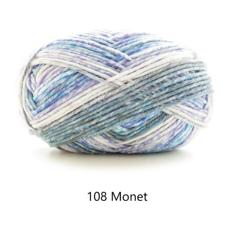 Hand knitting dying yarn hand-woven gift crochet rod hat scarf sweater handmade gift diy clothes bag-HOOKSTH