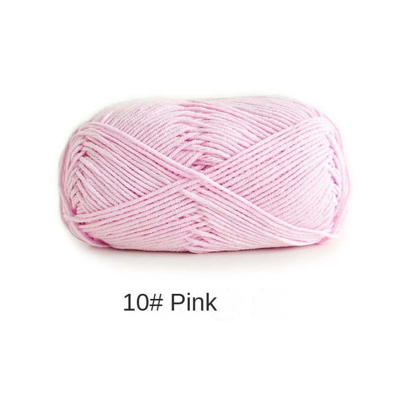 4-ply combed Cotton &  Acrylic hand knitting yarn 50g hand-woven gift crochet rod hat scarf sweater handmade gift-HOOKSTH