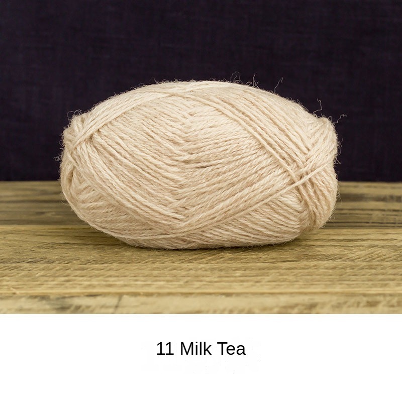 Delan wool yarn hand-woven gift crochet rod hat scarf sweater handmade gift diy clothes bag-HOOKSTH