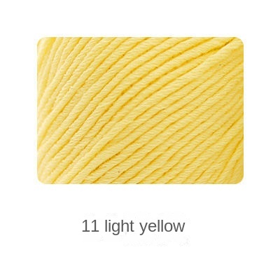 Organic cotton yarn hand knitting yarn 50g hand-woven gift crochet rod hat scarf sweater handmade gift diy clothes bag-HOOKSTH